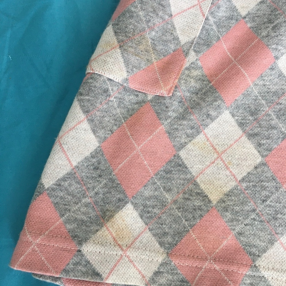 90’s Anxiety pink/grey/white plaid sleeveless dress - Picture 4 of 4